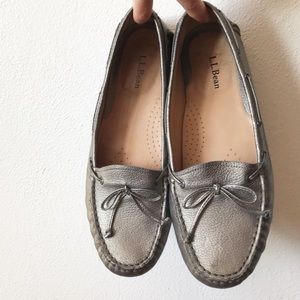 L.L.Bean • Metallic Driving Loafers